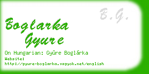 boglarka gyure business card
